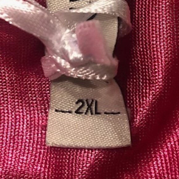 NWT Grace Karin Women Pink Pleated Chiffon Elastic Waist Skirt Lined Size 2XL - Picture 9 of 13